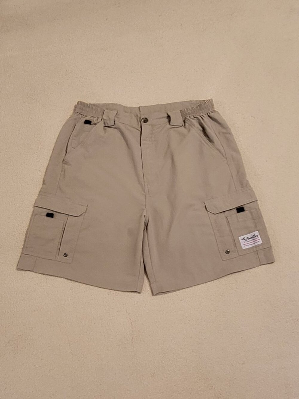 Bimini Bay Outfitters Men's Tan Fishing Short, Size 36